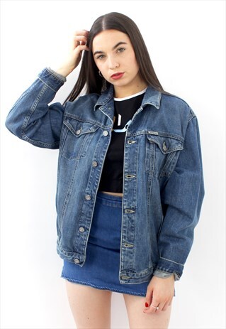 90'S RETRO BLUE DENIM JACKET