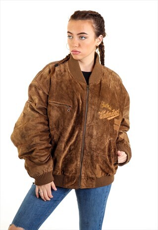 VINTAGE SUEDE VARSITY JACKET J2648