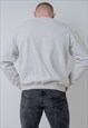VINTAGE NATURE ANIMALS GRAPHIC SWEATSHIRT IN GREY SMALL