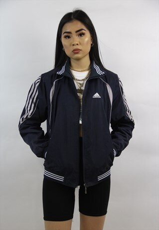 VINTAGE ADIDAS 90'S NAVY SPORTS JACKET