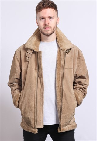 VINTAGE SUEDE AVIATOR JACKET