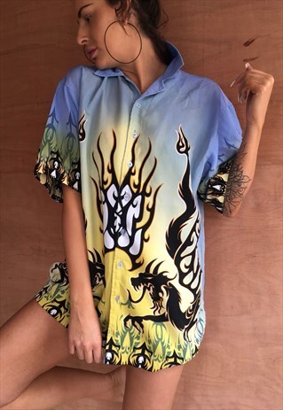 OVERSIZED RETRO 90S 80S VINTAGE UNISEX FESTIVAL SHIRT