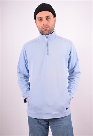 CHAMPION MENS VINTAGE SWEATSHIRT JUMPER LARGE BLUE 90S