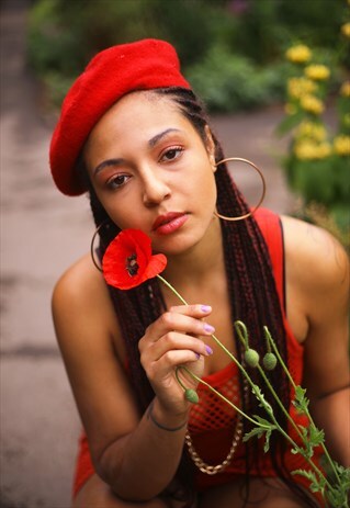 VINTAGE 90'S RED BERET