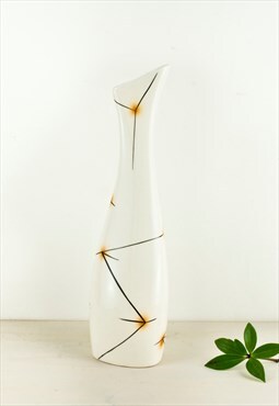 Vintage Vase 50s Mid-century Geometric Hand-painted Jug
