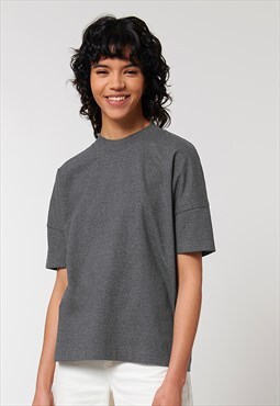 Women's Essential Drop Shoulder T-Shirt - Dark Grey