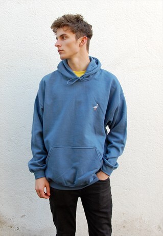 G&G UNISEX INDIGO GOOSE HOOD