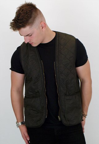 VINTAGE BARBOUR QUILTED WAISTCOAT