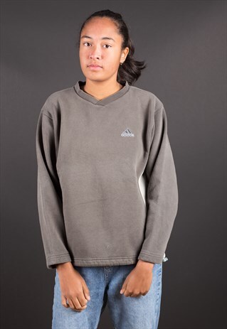 GREY MINIMALISTIC LOGO ADIDAS SWEATSHIRT