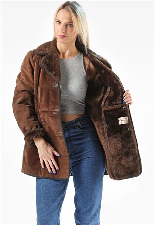 SHEEPSKIN SHEARLING WINTER COAT