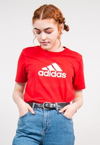 90'S RED ADIDAS T-SHIRT