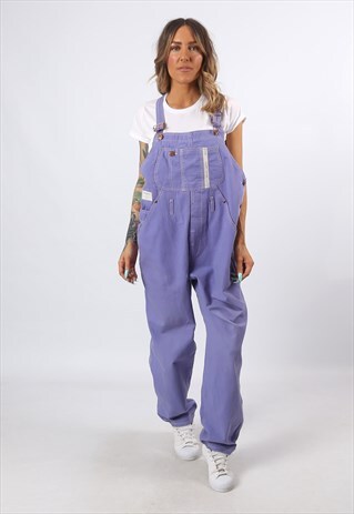 COTTON DUNGAREES JACKPOT WIDE TAPERED LEG UK 20 (8AN)