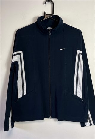 2000S Y2K NAVY TRACK JACKET NIKE WOMENS MEDIUM