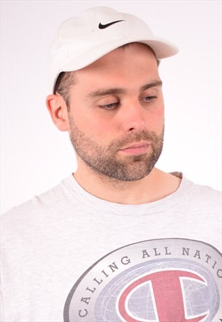 NIKE MENS VINTAGE CAP ONE SIZE WHITE 90S