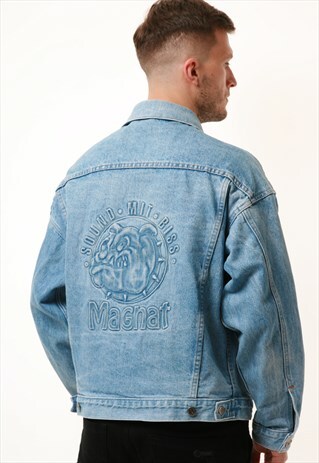 90S VINTAGE OLDSCHOOL USA MAGNAT DENIM JACKET 16001