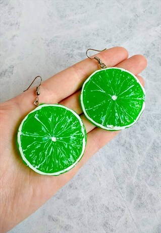 LIME SLICE EARRINGS