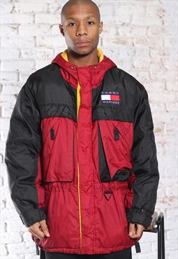 Vintage Tommy Hilfiger Waterproof Fleece lined Jacket Red