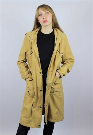 WOMENS VINTAGE STEILMANN RAIN COAT JACKET BEIGE