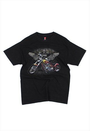 VINTAGE HANES MOTORCYCLE T-SHIRT