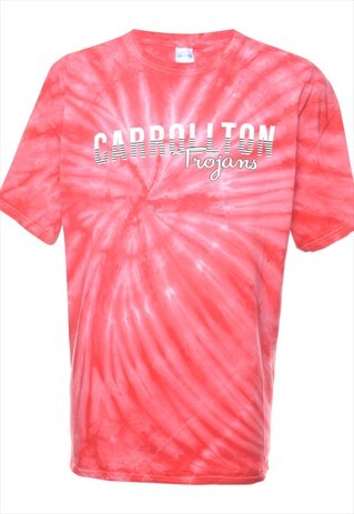 VINTAGE TIE DYED CARROLLTON PRINTED T-SHIRT - XL