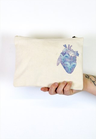 WITCH ANATOMICAL HEART NATURAL ACCESSORY BAG