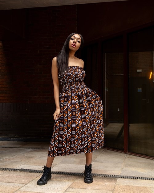 African Print Street Dress
