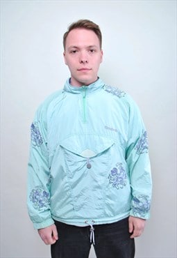 Reebok dragon windbreaker, 90s sport anorak festival jacket 