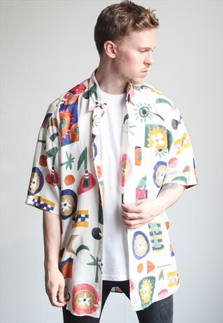 VINTAGE OVERSIZED ABSTRACT SHIRT