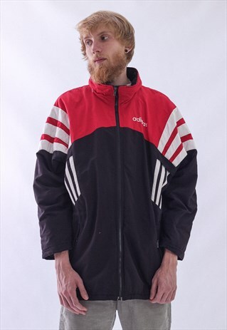 VINTAGE MENS ADIDAS TEAM SOCCER TRAINING WINTER JACKET