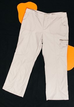 Vintage Cargo Pants Y2K Gorpcore Capri Trousers in Beige