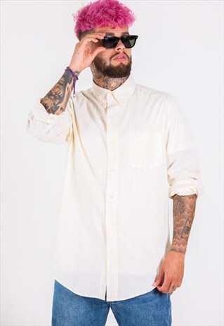 VINTAGE 80S CHAPS SHIRT BY POLO RALPH LAUREN / 6426
