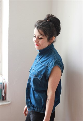 VINTAGE LEVI'S CAP SLEEVE SHIRT