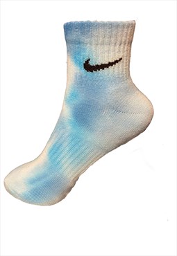 Hand Dyed Nike Ankle Sock - Blue 1 pair 