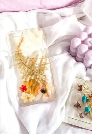 IPHONE 6/6S PLUS REAL FLOWER PHONE CASE/ DRIED FLOWER CASE