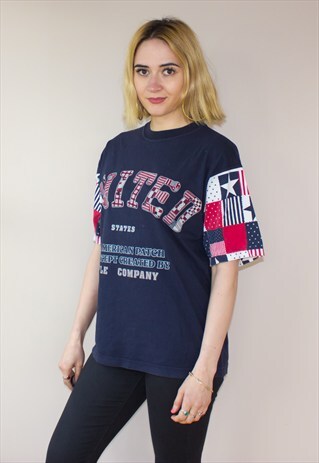 VINTAGE USA STARS & STRIPES T-SHIRT