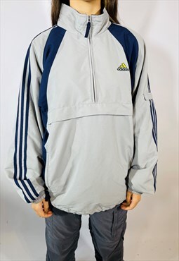 Vintage 90s adidas Pullover Embroidered Coat