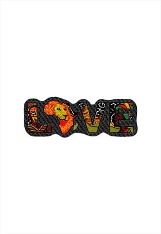 Embroidered Love for Africa iron on patch / sew on patch