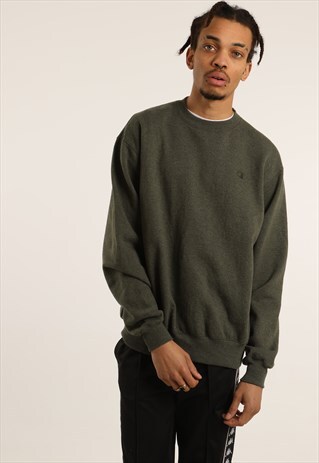 VINTAGE CHAMPION EMBROIDERED LOGO SWEATSHIRT