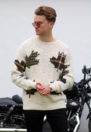 NAUTICA USA VINTAGE HAND KNITTED JUMPER