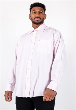 VINTAGE TOMMY HILFIGER STRIPED SHIRT S1329