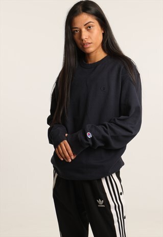 VINTAGE CHAMPION EMBROIDERED LOGO SWEATSHIRT