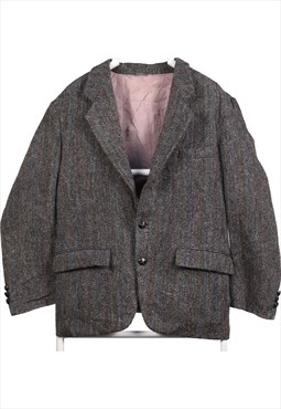 Harris Tweed 90's Tweed Wool Jacket Button Up Long Sleeve Bl