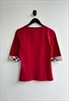 BURBERRY RED T SHIRT