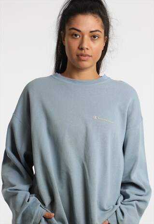 90S CHAMPION PRINTED SPELLOUT SWEATSHIRT