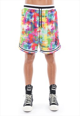 Mesh shorts in multi
