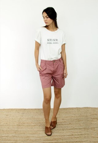 EMERY PINK LINEN SHORTS