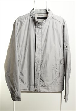 Vintage Calvin Klein Windbreaker Jacket Grey
