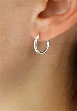 Women's 4mm Essential 15mm Hoop Earring - Silver 