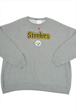 Vintage NFL Steelers Sweatshirt Grey XL