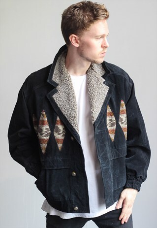VINTAGE AZTEC FESTIVAL SHERPA JACKET